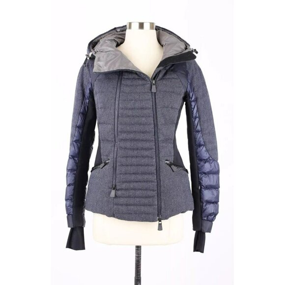 Moncler Rochebrune Down (Ski) Jacket w/ Hood SZ 1 Blue